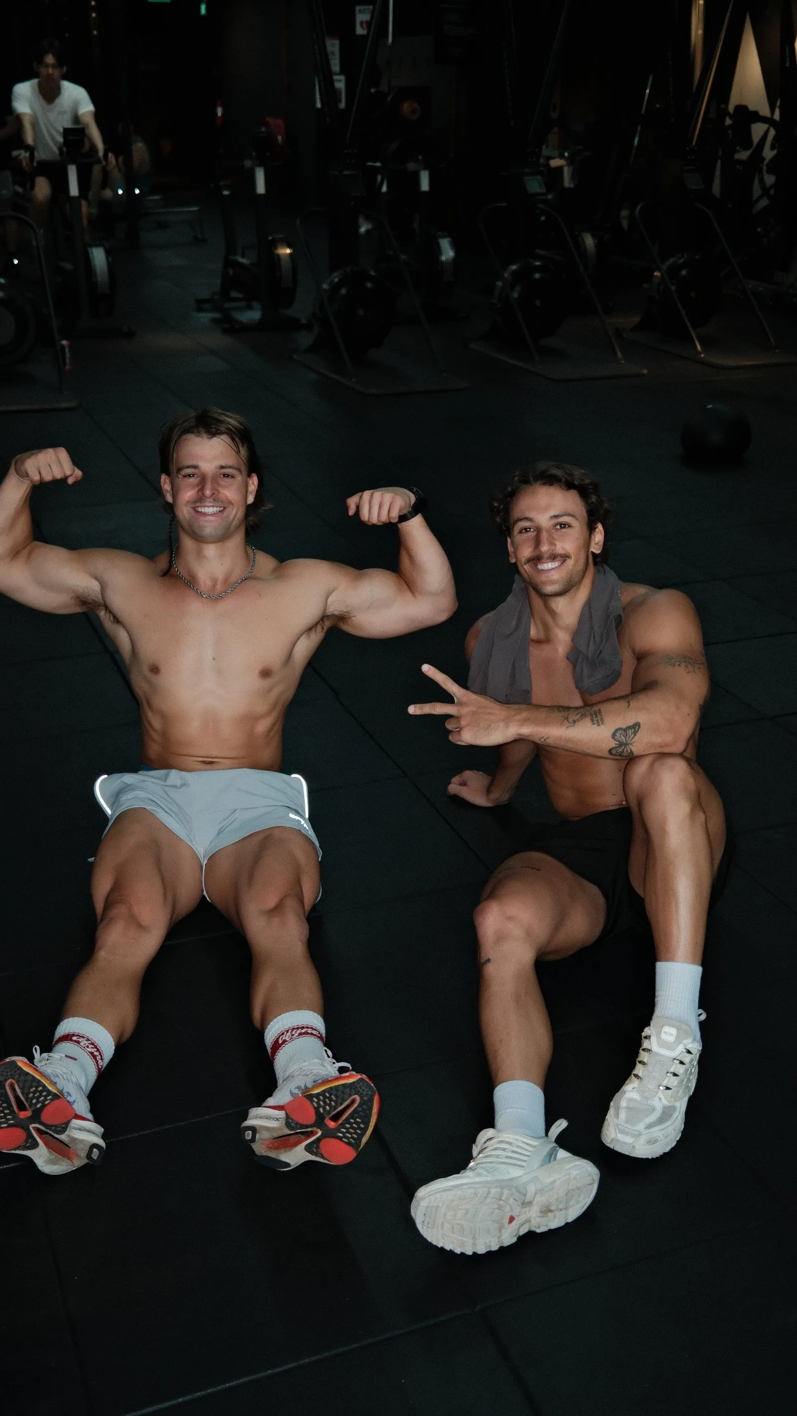 Coaches Kalani and Gabe in the gym